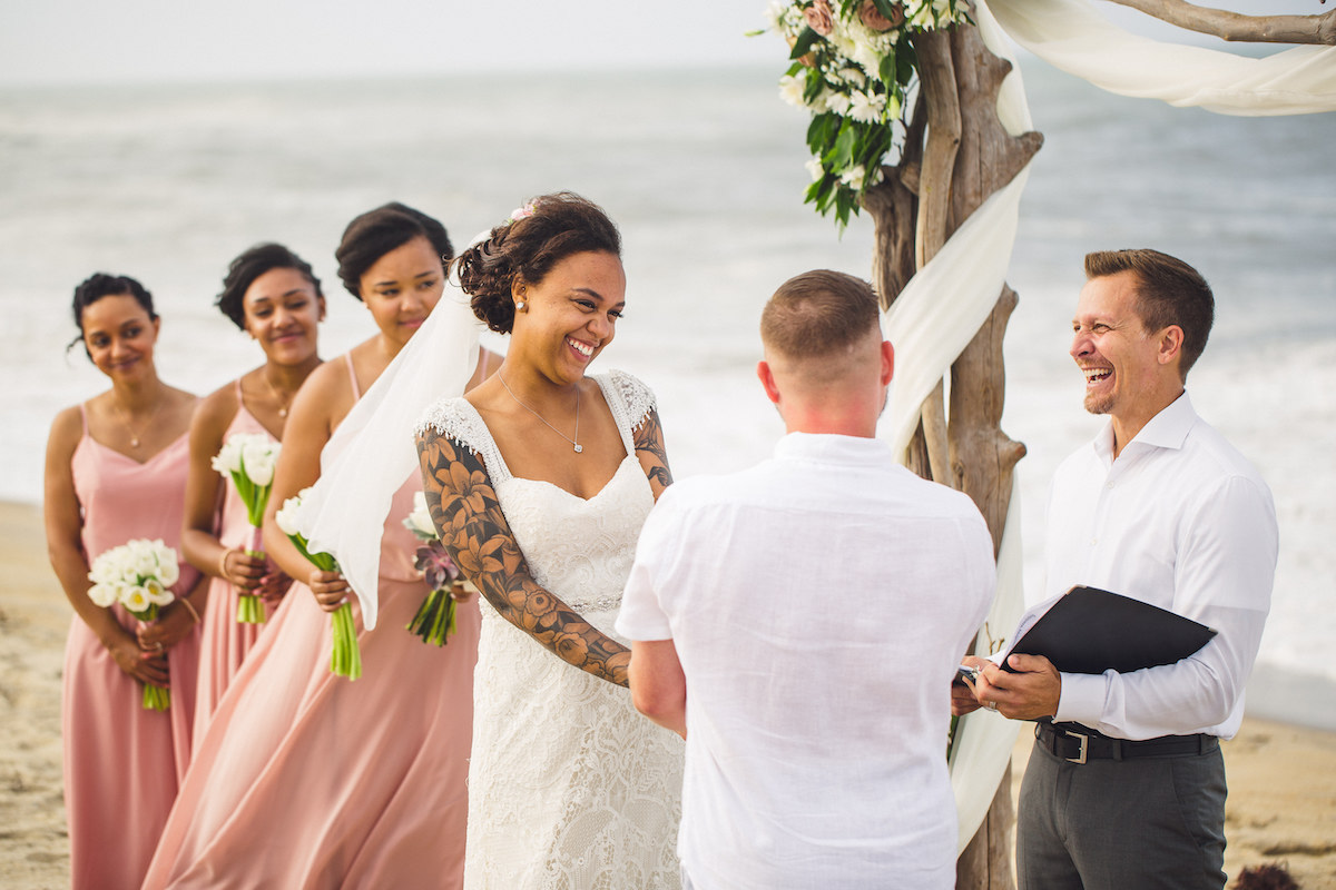 Outer Banks Beach Wedding Ceremony