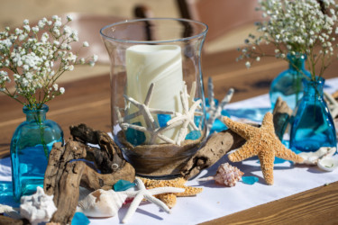 Coordinating Reception Table Decor Theme